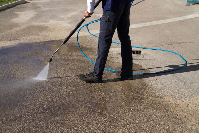 Cleaning a Commercial Parking Lot